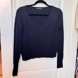 Brandy Melville Navy V-Neck Sweater